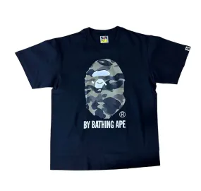 1ST CAMO BIG APE HEAD TEE - BLACK/GREEN | BAPE