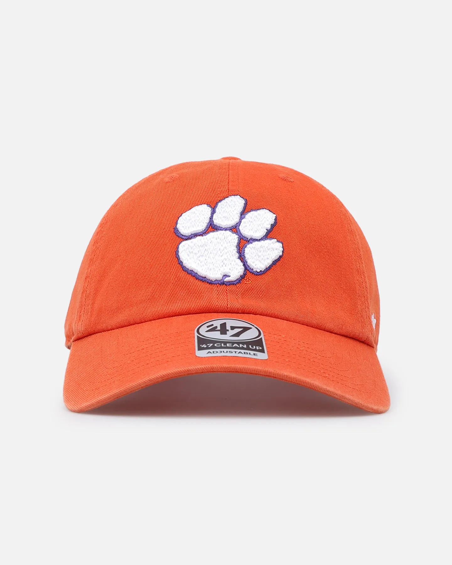 47 Brand Clemson Tigers Clean Up Strapback Orange.