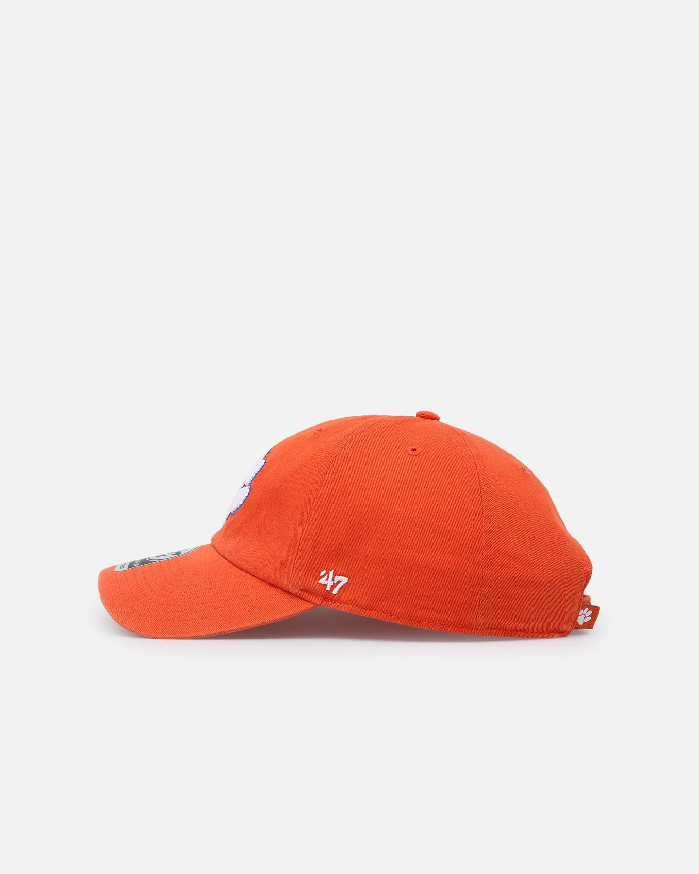 47 Brand Clemson Tigers Clean Up Strapback Orange.