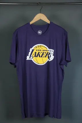 47 Brand Los Angeles Lakers Imprint Super Rival T-shirt - Purple.