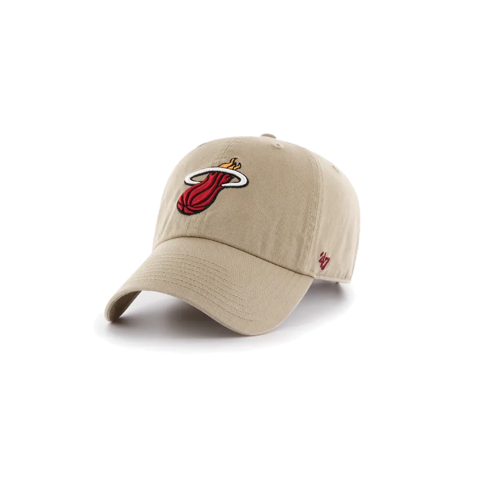 '47 Brand Miami HEAT Khaki Clean Up Hat - Buy Online Now