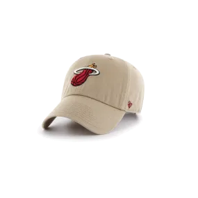 '47 Brand Miami HEAT Khaki Clean Up Hat - Buy Online Now