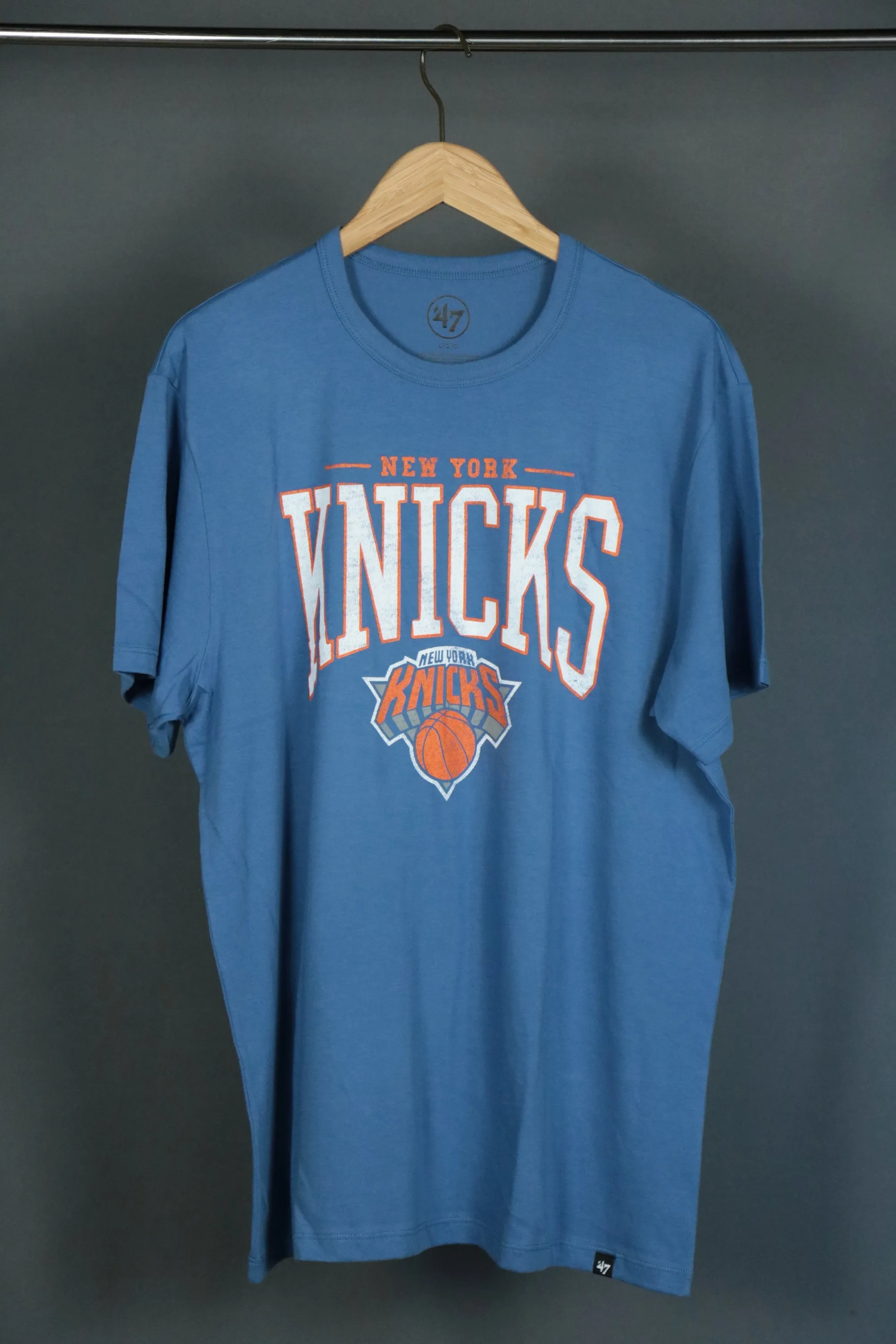 47 Brand New York Knicks Full Rush Franklin T-shirt Cadet Blue