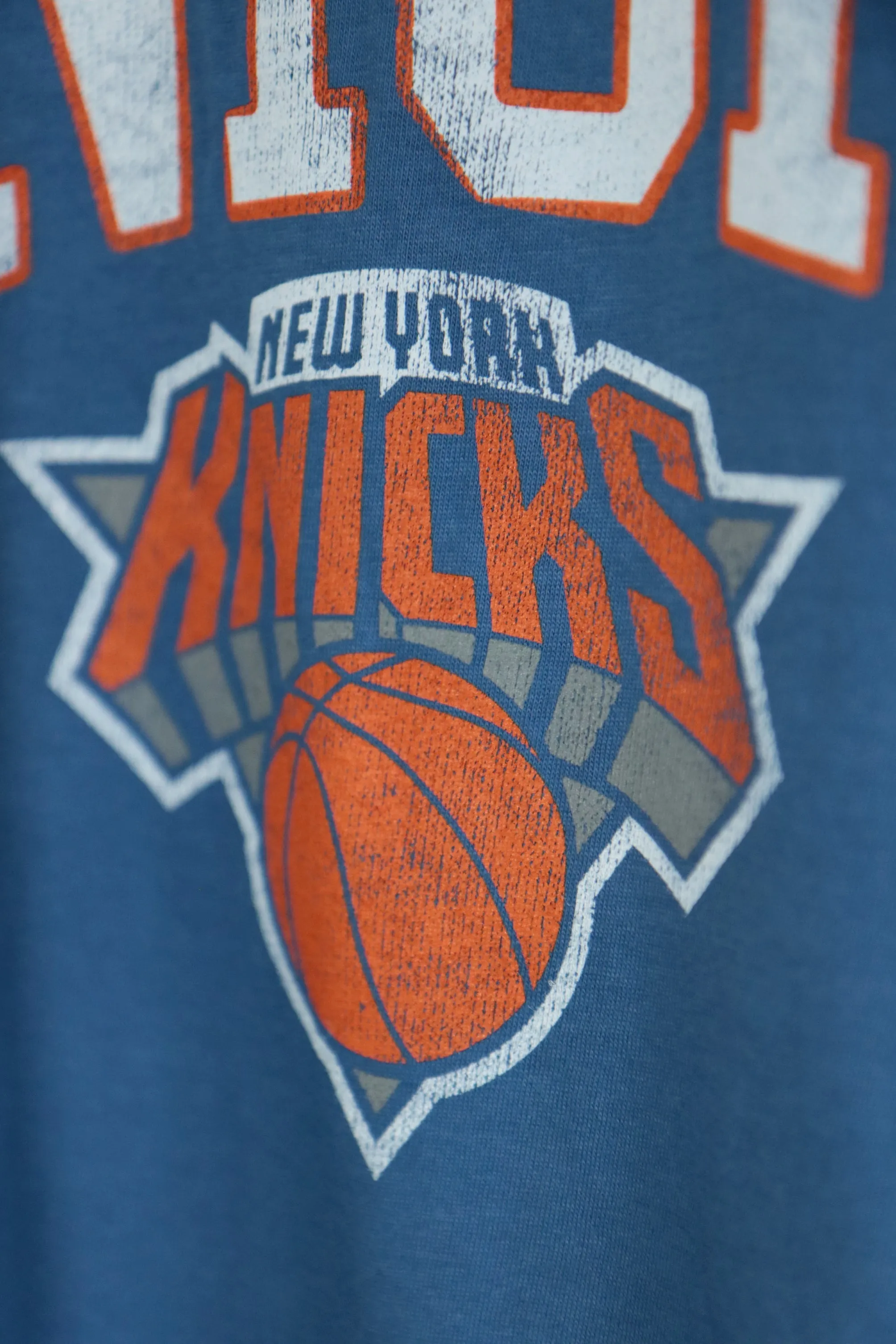 47 Brand New York Knicks Full Rush Franklin T-shirt Cadet Blue