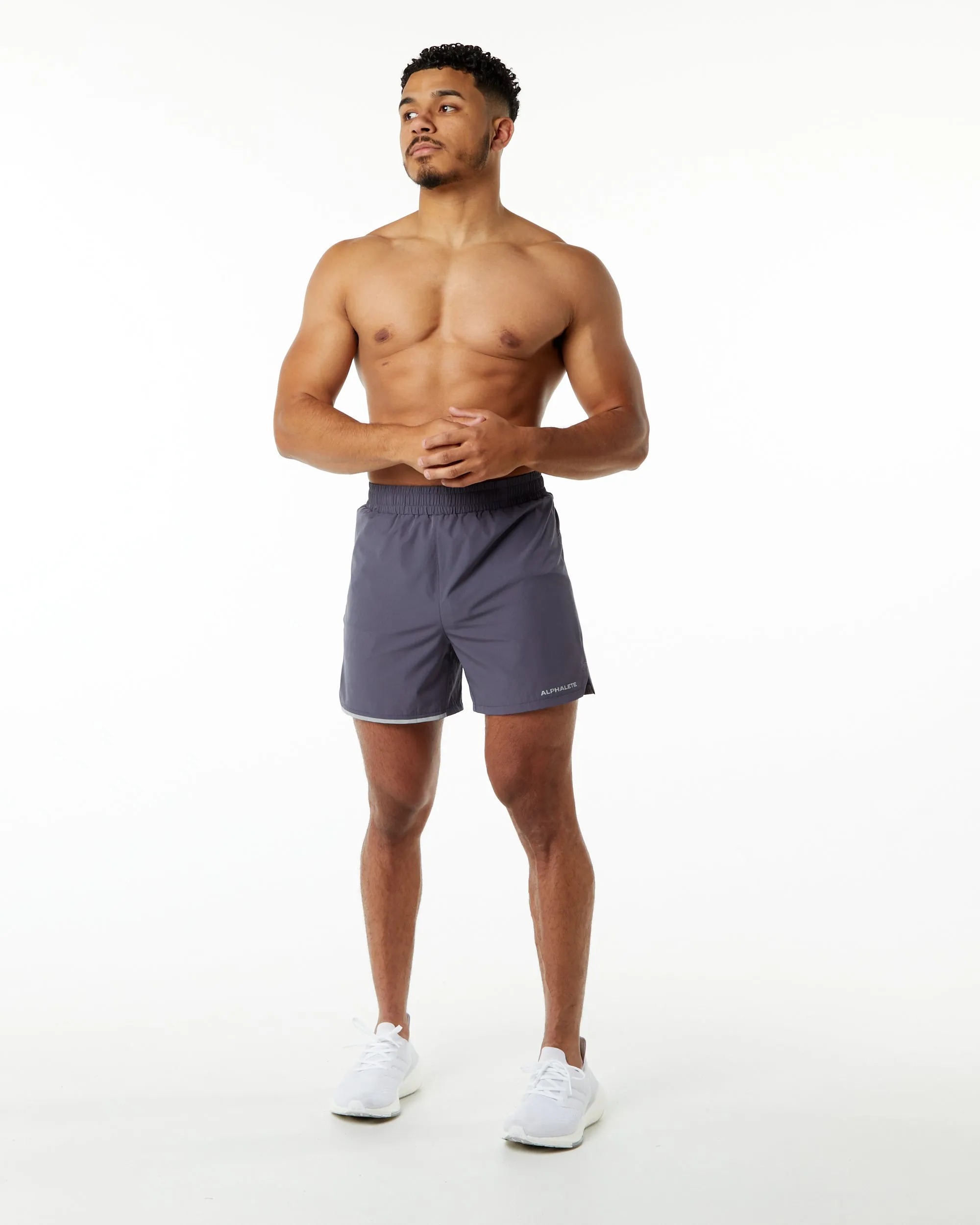 5 inch Core Stride Shorts in Muted Purple