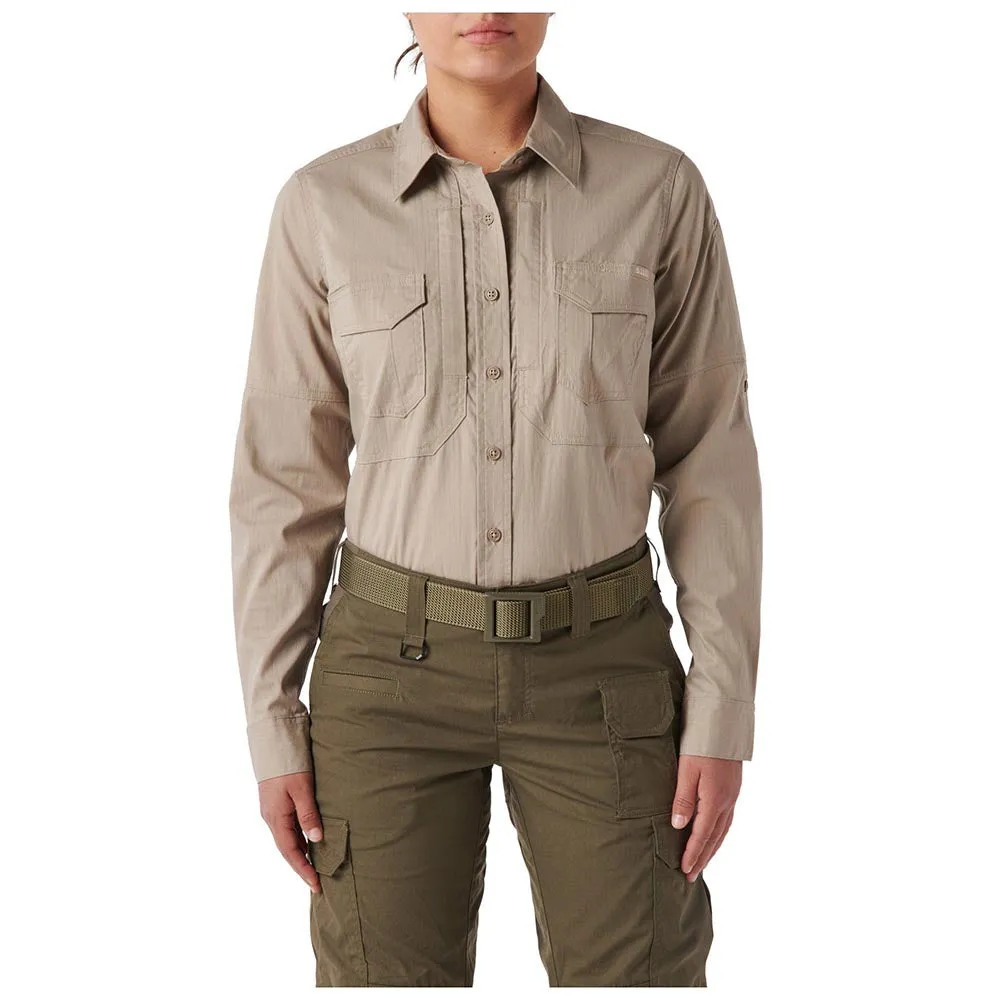 62420-055 women's long sleeve shirt, khaki, 5.11 Tactical brand