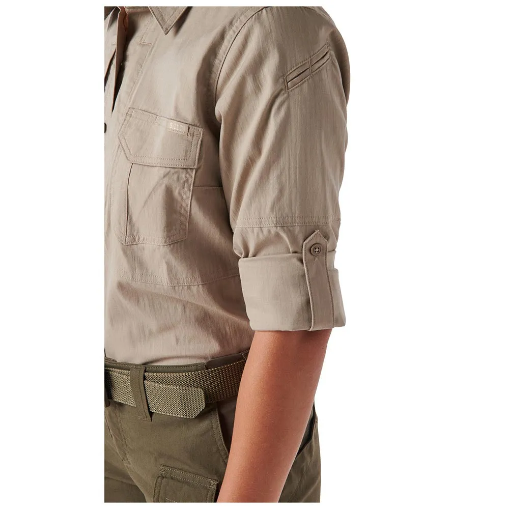 62420-055 women's long sleeve shirt, khaki, 5.11 Tactical brand