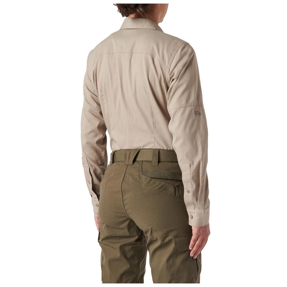 62420-055 women's long sleeve shirt, khaki, 5.11 Tactical brand