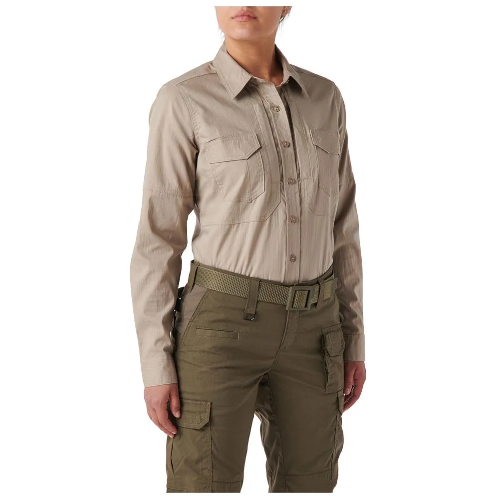 62420-055 women's long sleeve shirt, khaki, 5.11 Tactical brand