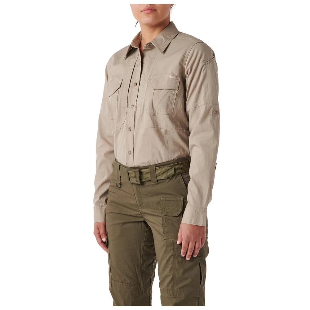 62420-055 women's long sleeve shirt, khaki, 5.11 Tactical brand