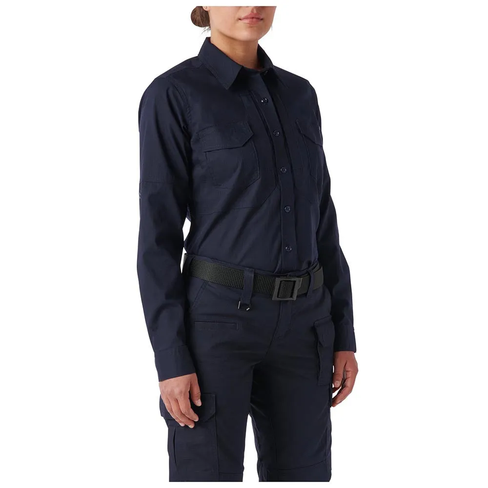 62420-724 shirt women abrasion protection long sleeve navy brand 5.11 tactical