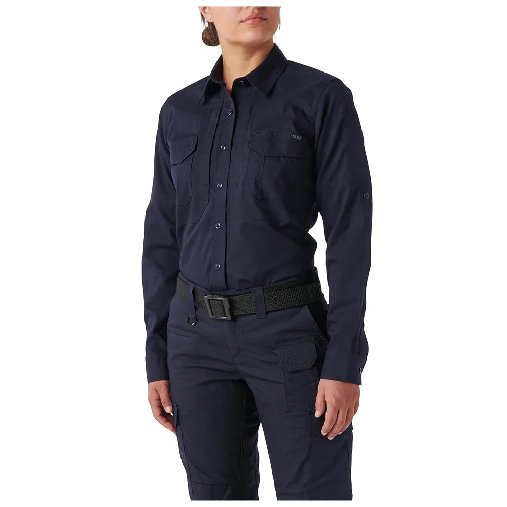 62420-724 shirt women abrasion protection long sleeve navy brand 5.11 tactical