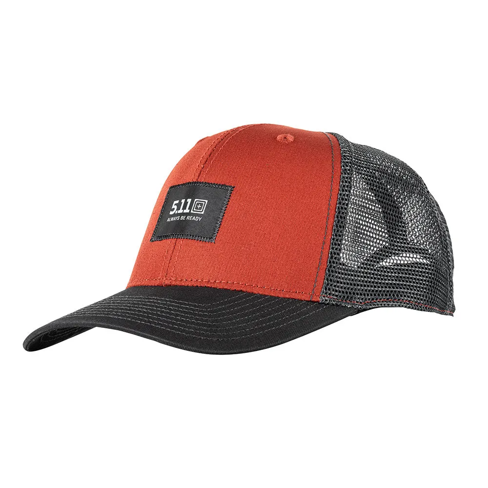 89186-1075 Legacy Box Trucker Red Ochre Cap - 5.11 Brand