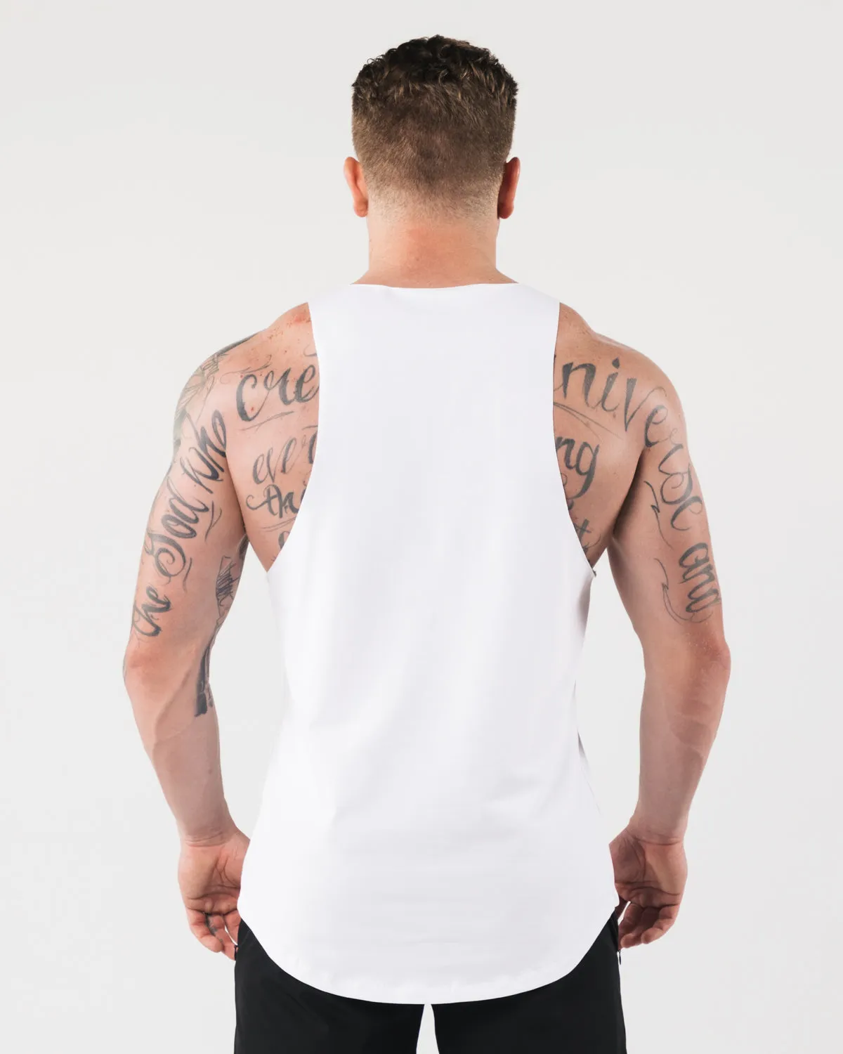 AA Raw Cut Tank - White the result