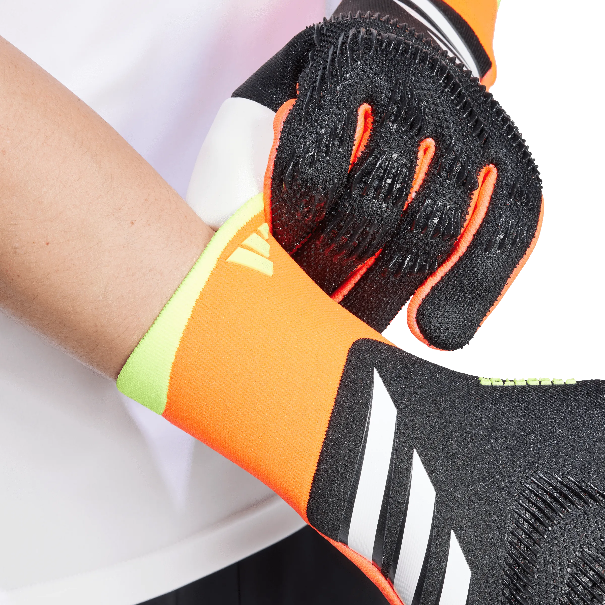 Adidas Goalkeeper Gloves - Predator Pro (Black/Solar Red/Yellow)