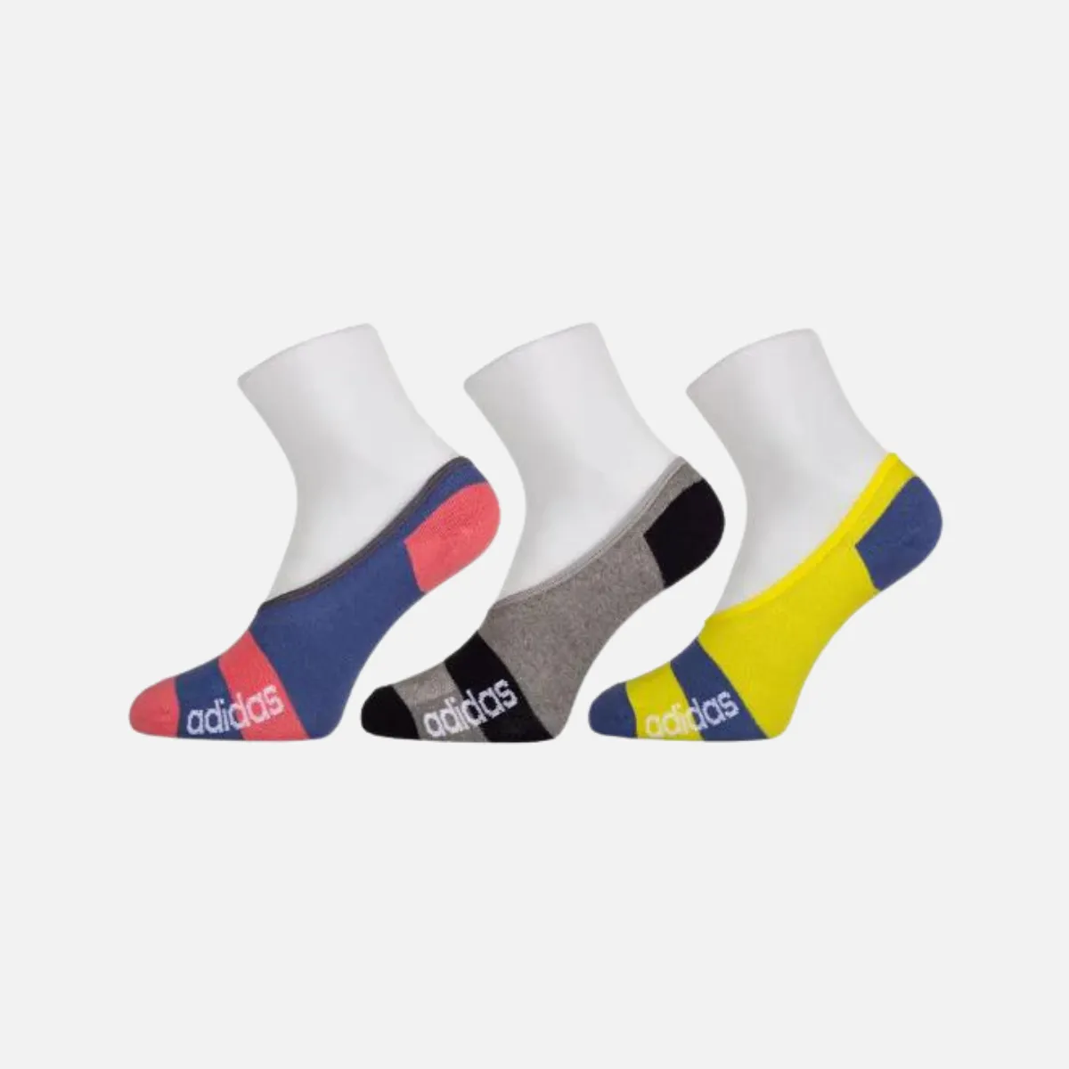 Adidas Men's No Show Cotton Socks - 3 Pair