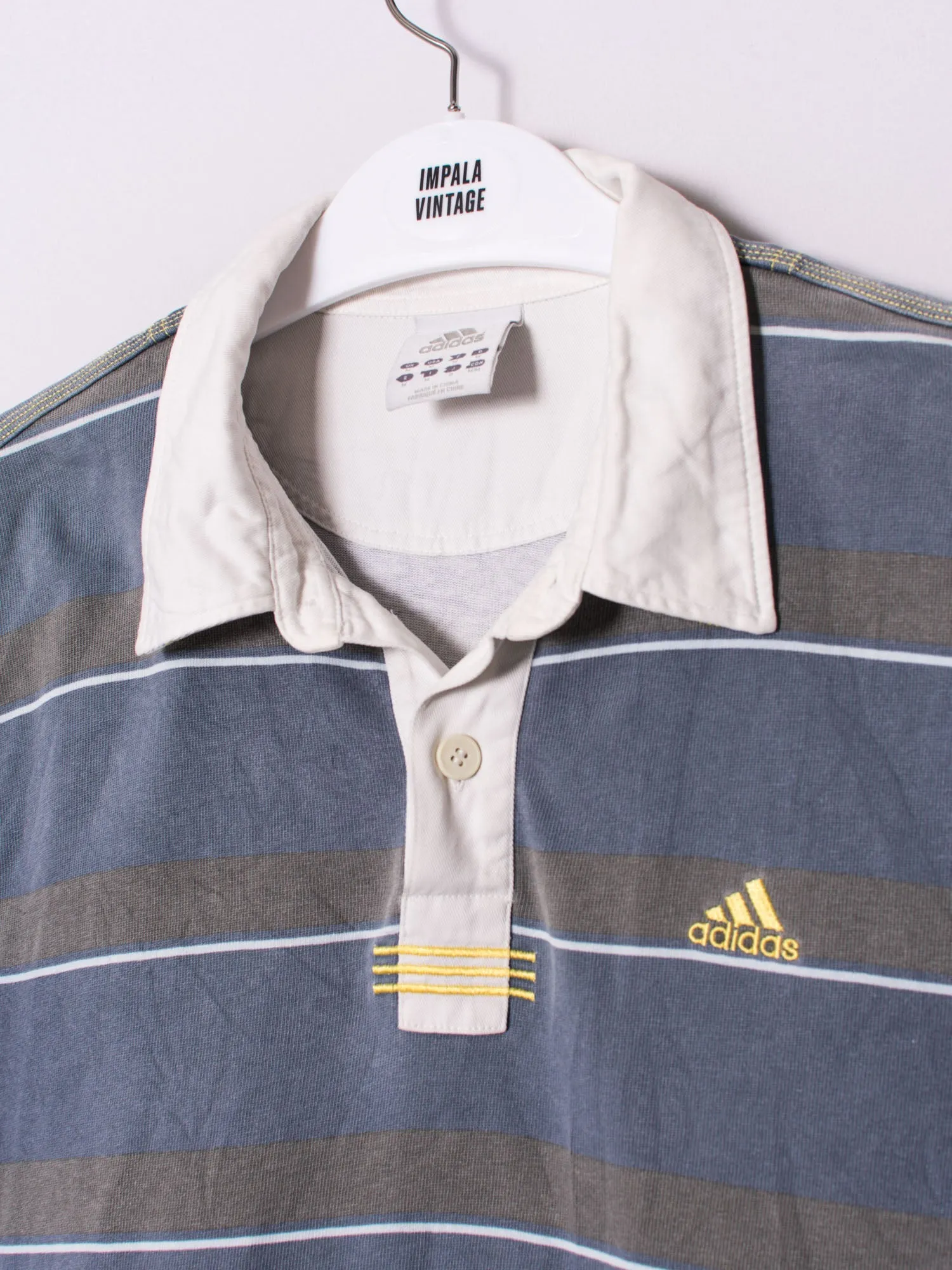 Adidas Striped Polo Shirt