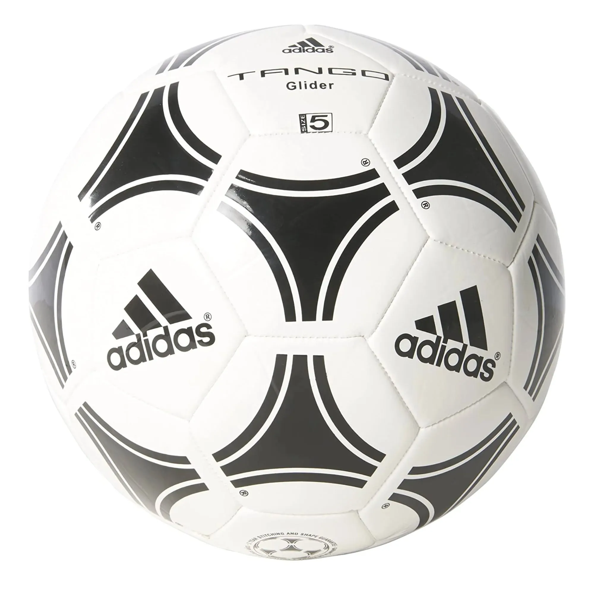 Adidas Tango Glider Soccer Ball, White/Black.