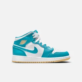 Air Jordan 1 Mid Aquatone (GS)