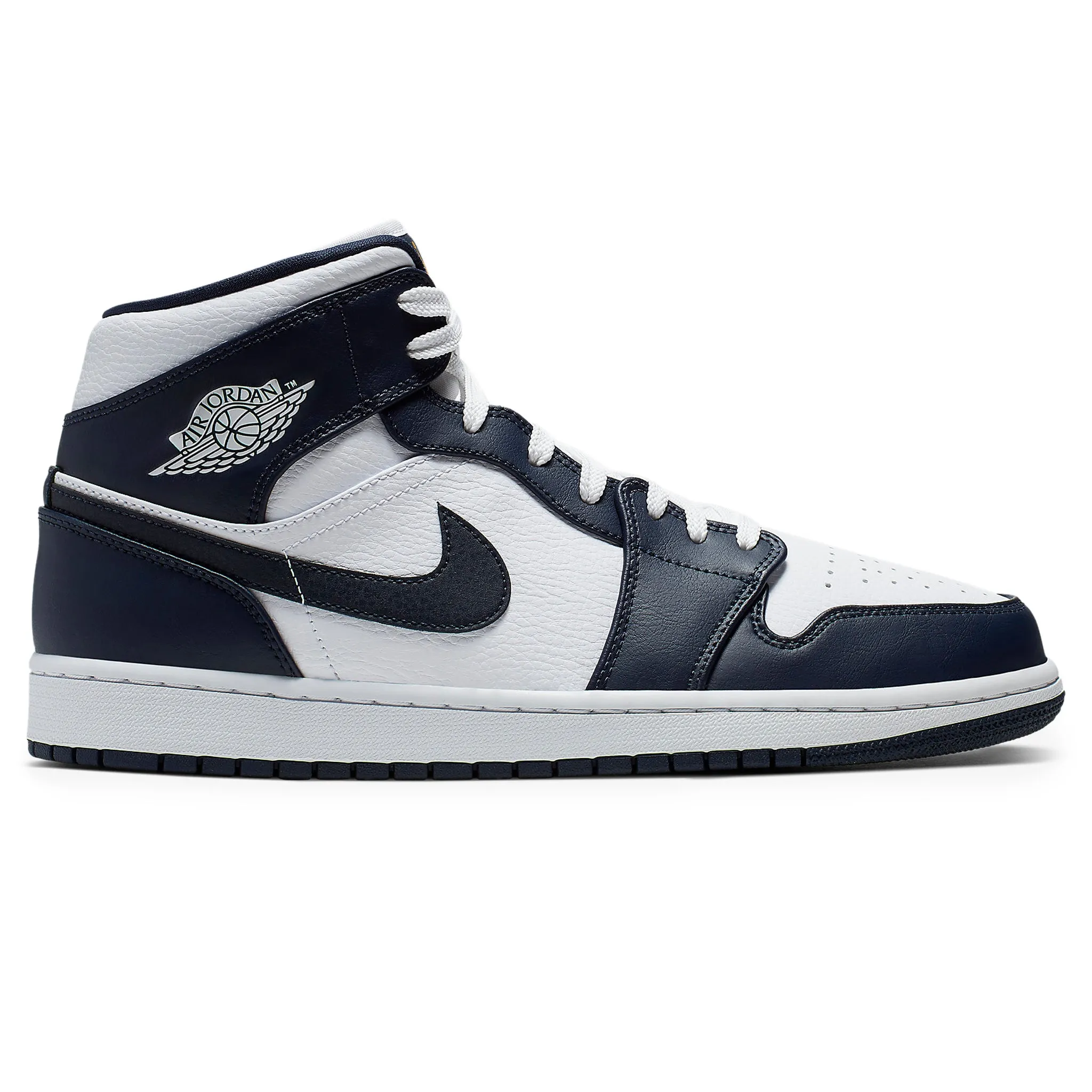 Air Jordan 1 Mid White Gold Obsidian