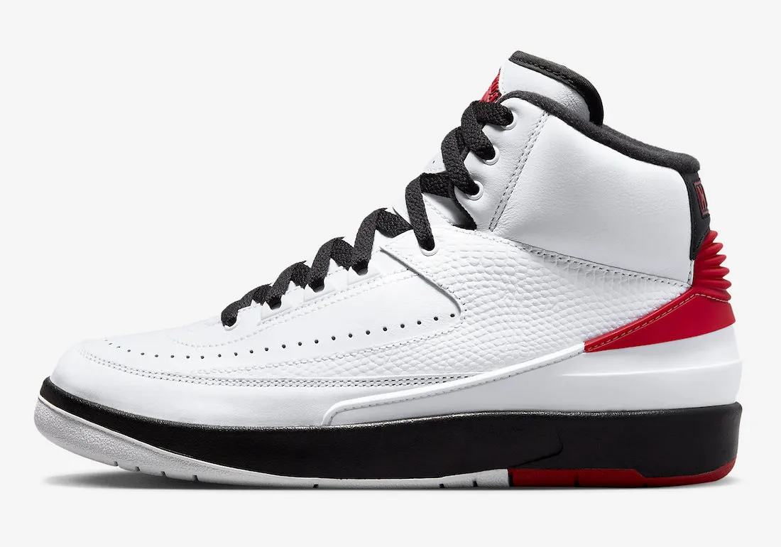 Air Jordan 2 Retro OG Chicago White Varsity Red Black DX2454-106