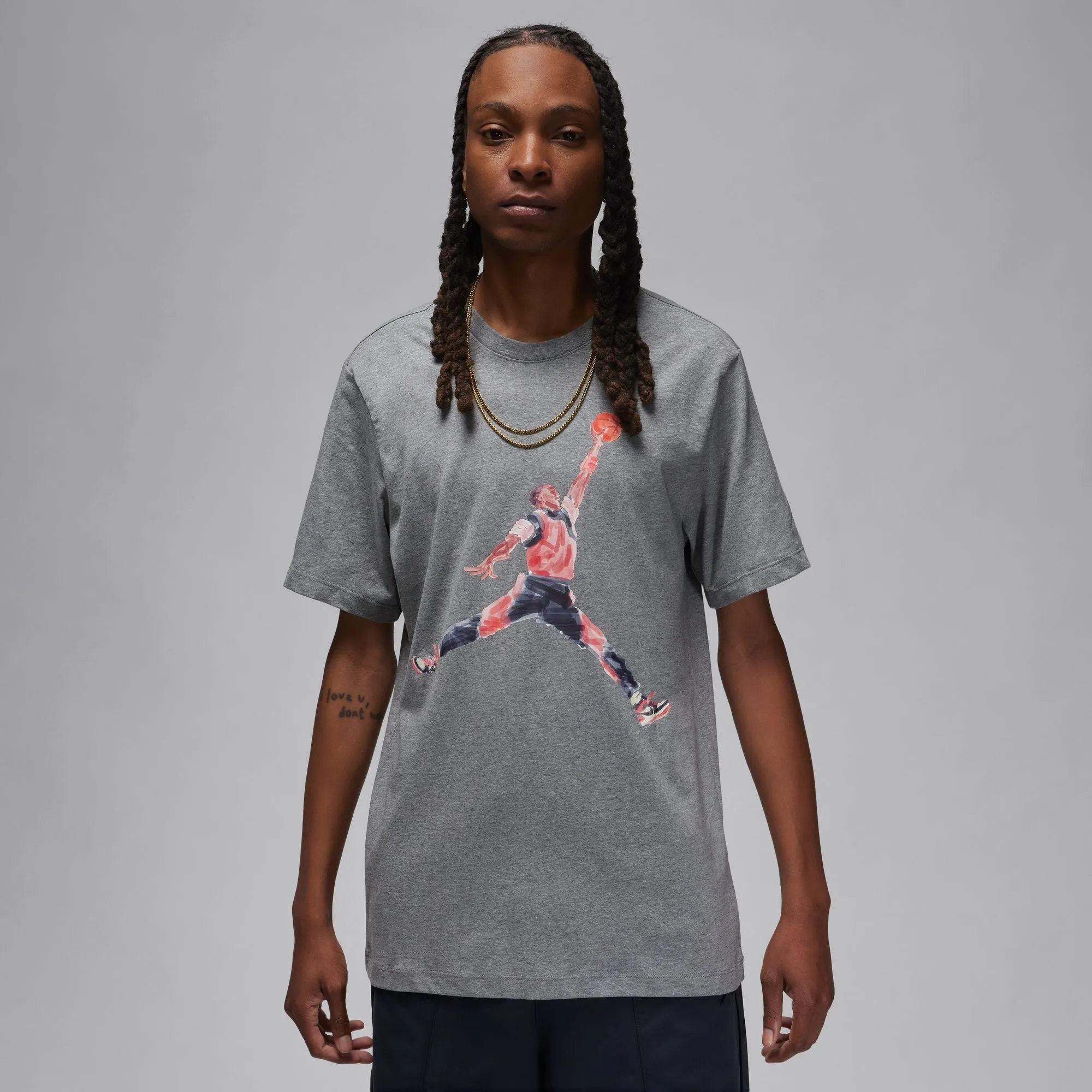 Air Jordan Watercolor Tee (Carbon Heather)