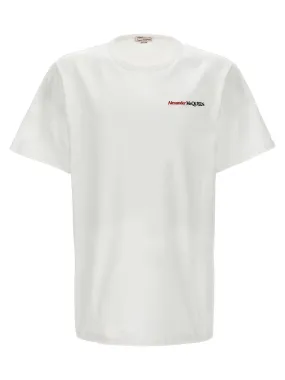 alexander mcqueen | White logo embroidery t-shirt by Alexander McQueen