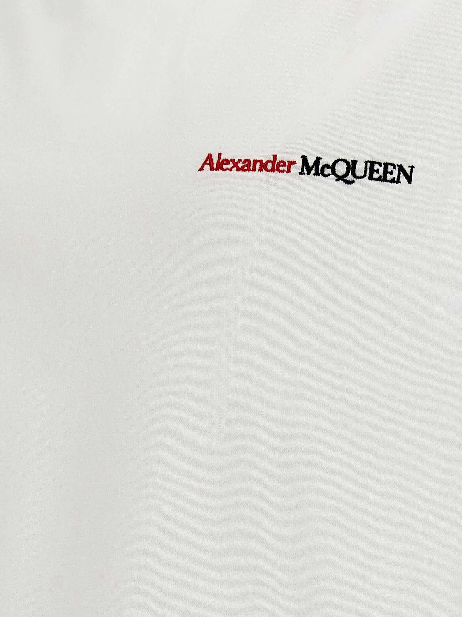 alexander mcqueen | White logo embroidery t-shirt by Alexander McQueen