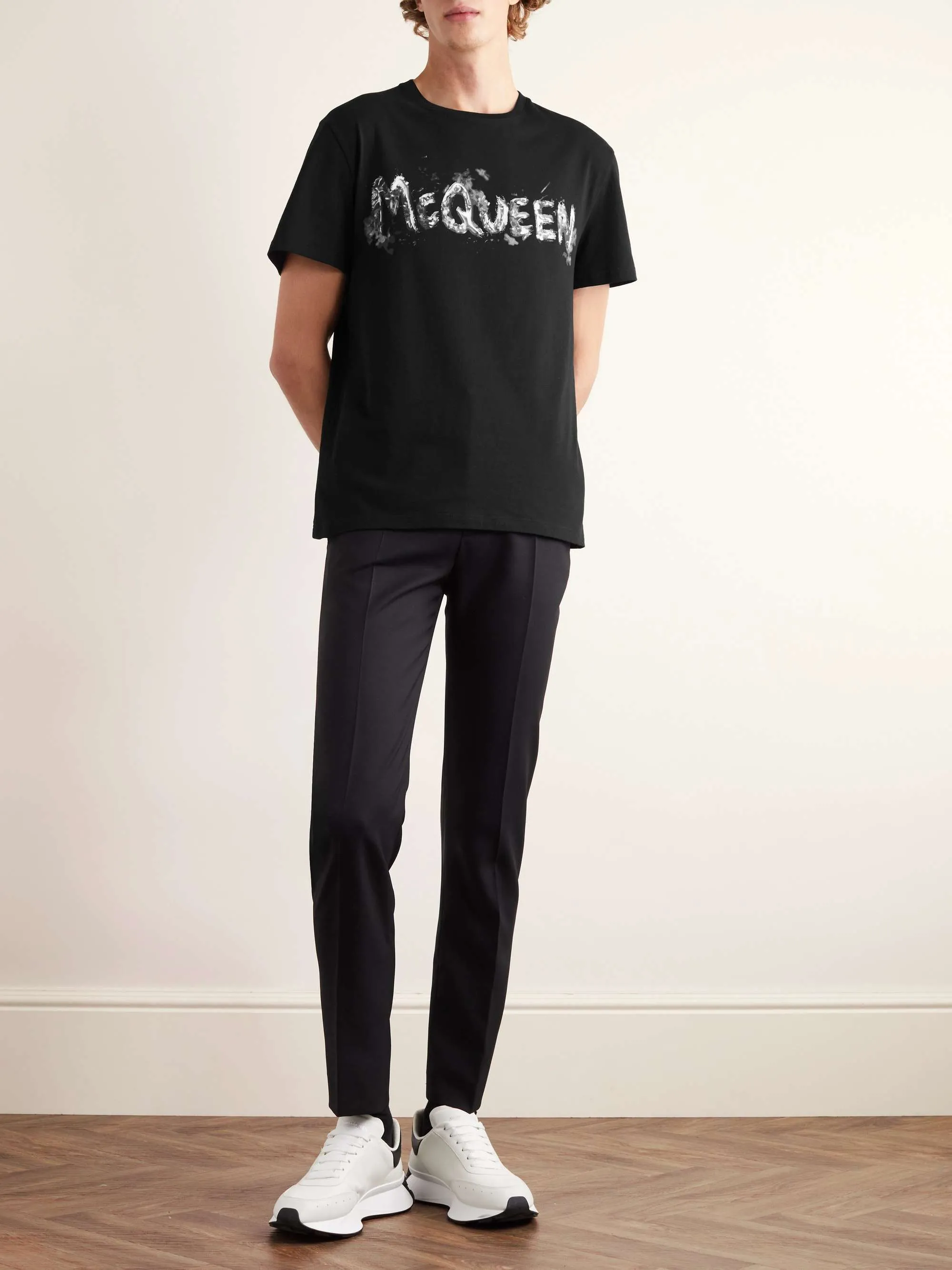 Alexander McQueen cotton logo t-shirts- short sleeves