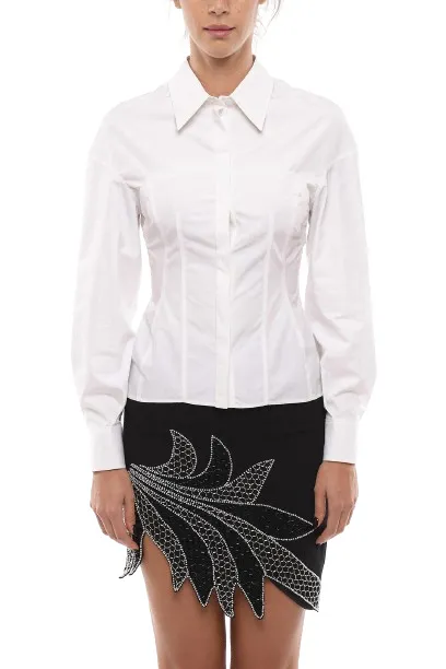 Alexander McQueen long sleeves cotton party style shirts blouses.