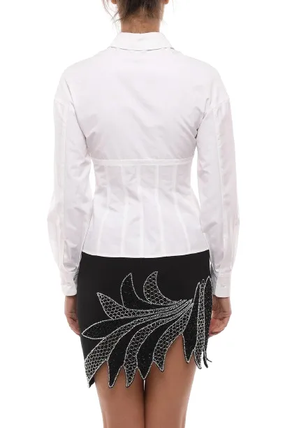 Alexander McQueen long sleeves cotton party style shirts blouses.