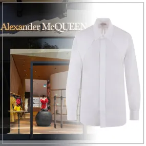 Alexander McQueen Long Sleeves Plain Shirts