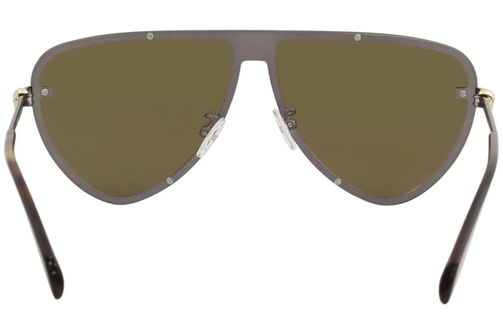 Alexander McQueen Men's Iconic AM0157SA AM/0157/SA Fashion Shield Sunglasses