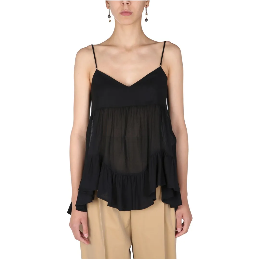 Alexander McQueen Silk Cotton Tanks & Camisoles | Elegant Style