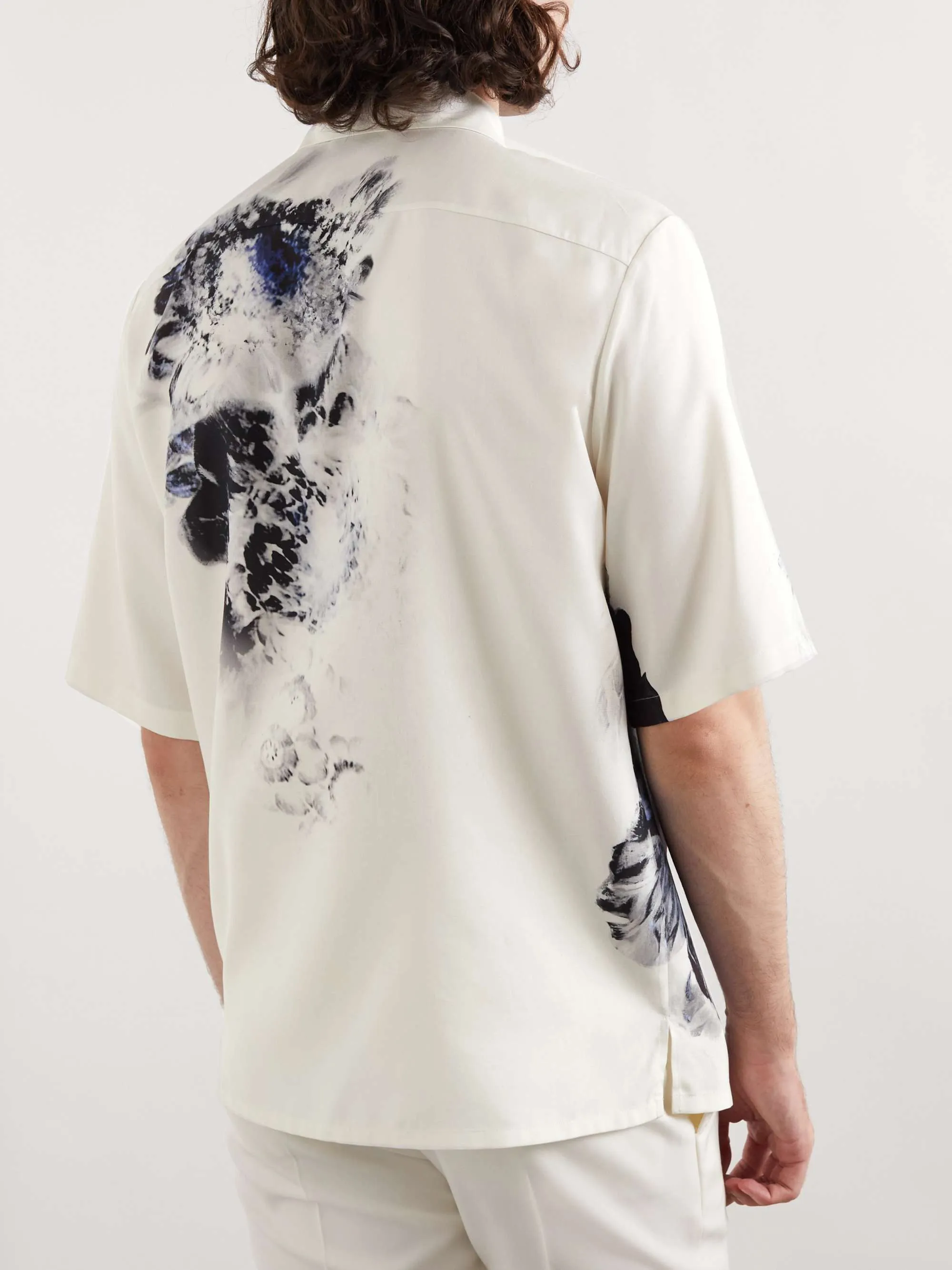 Alexander McQueen silk short sleeves t-shirts