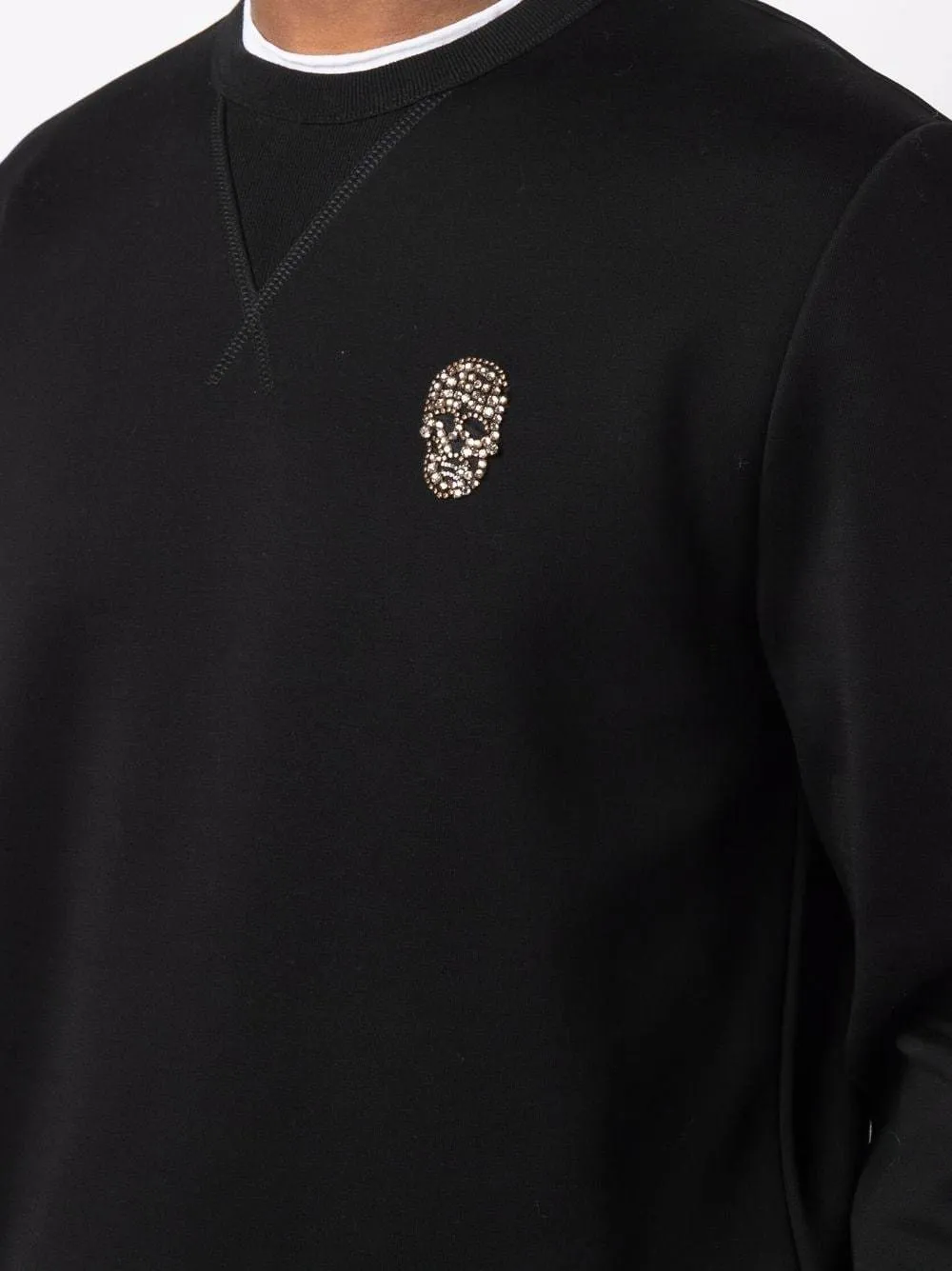 Alexander McQueen Sweat-shirt Skull en cristaux