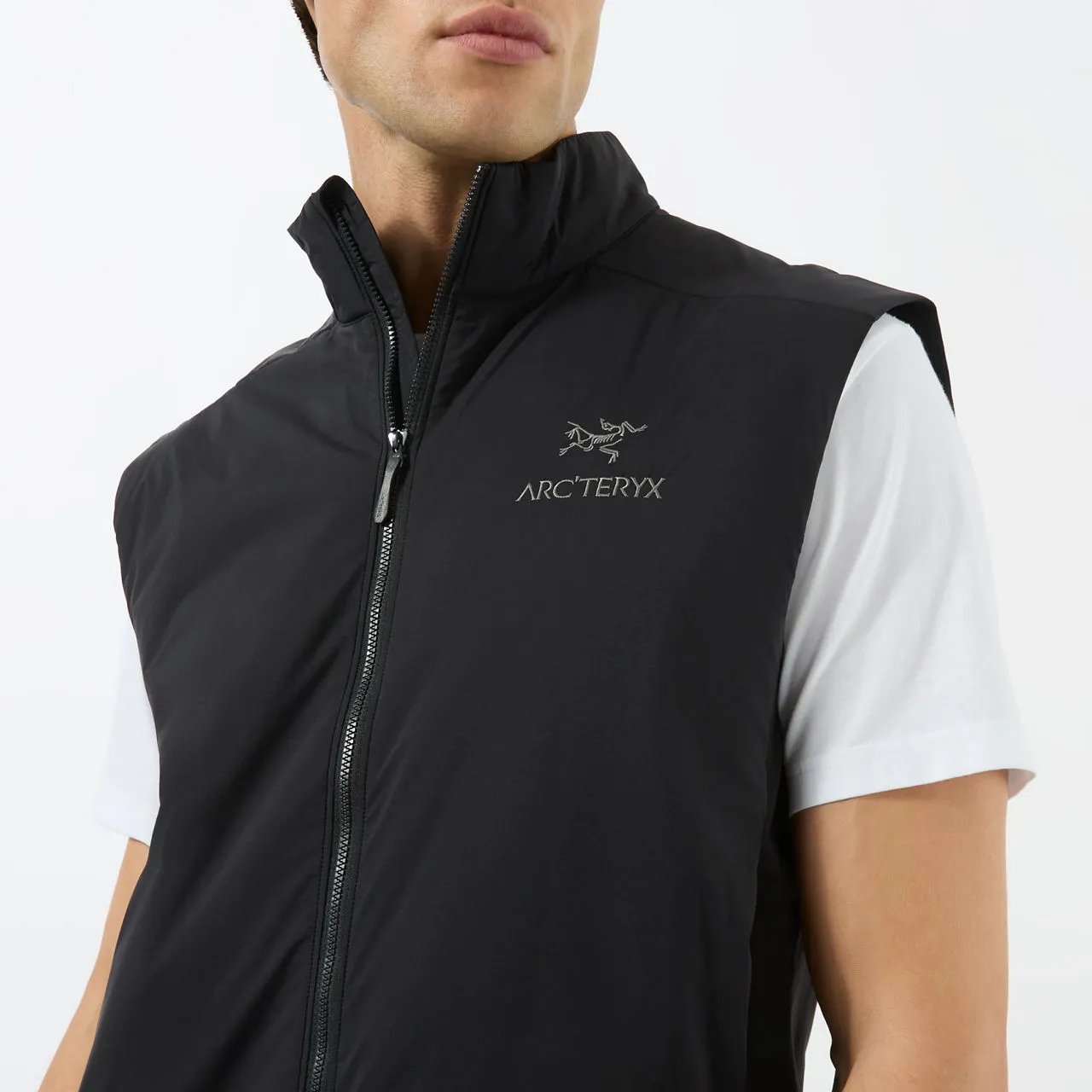 ARCTERYX Atom Zip-Through Logo Gilet - Black