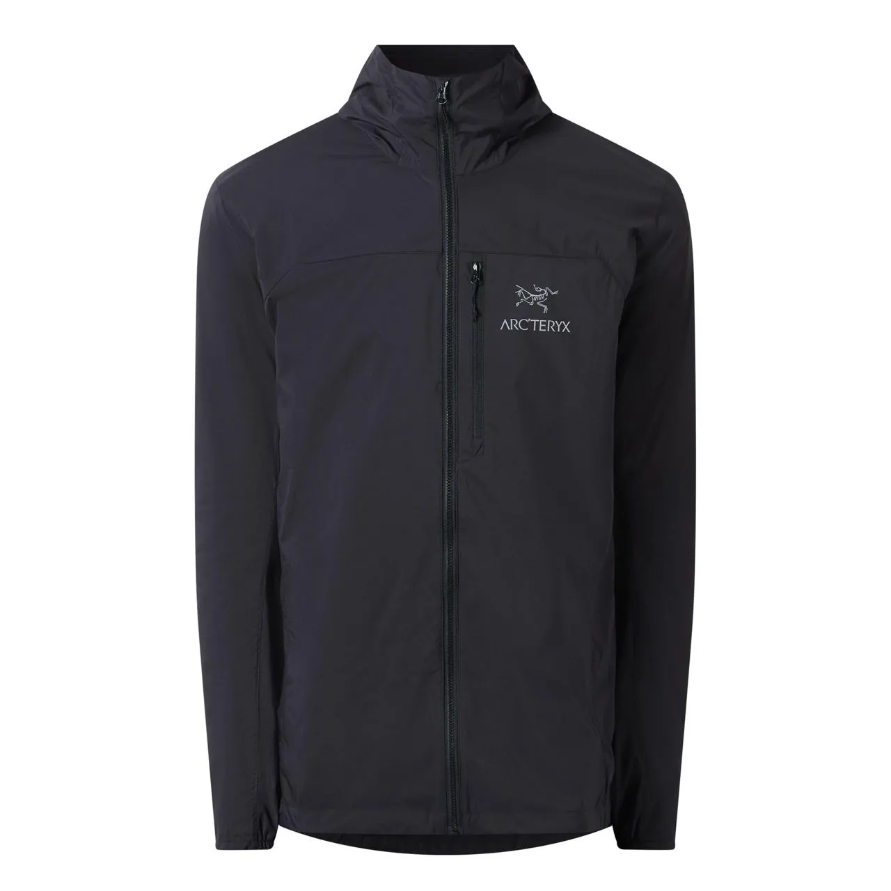 ARCTERYX Squamish Zip-Through Logo Hoodie - Black