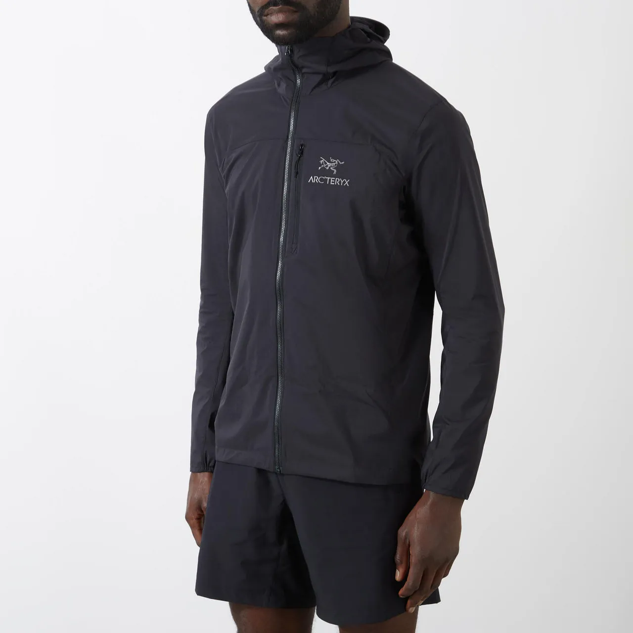 ARCTERYX Squamish Zip-Through Logo Hoodie - Black