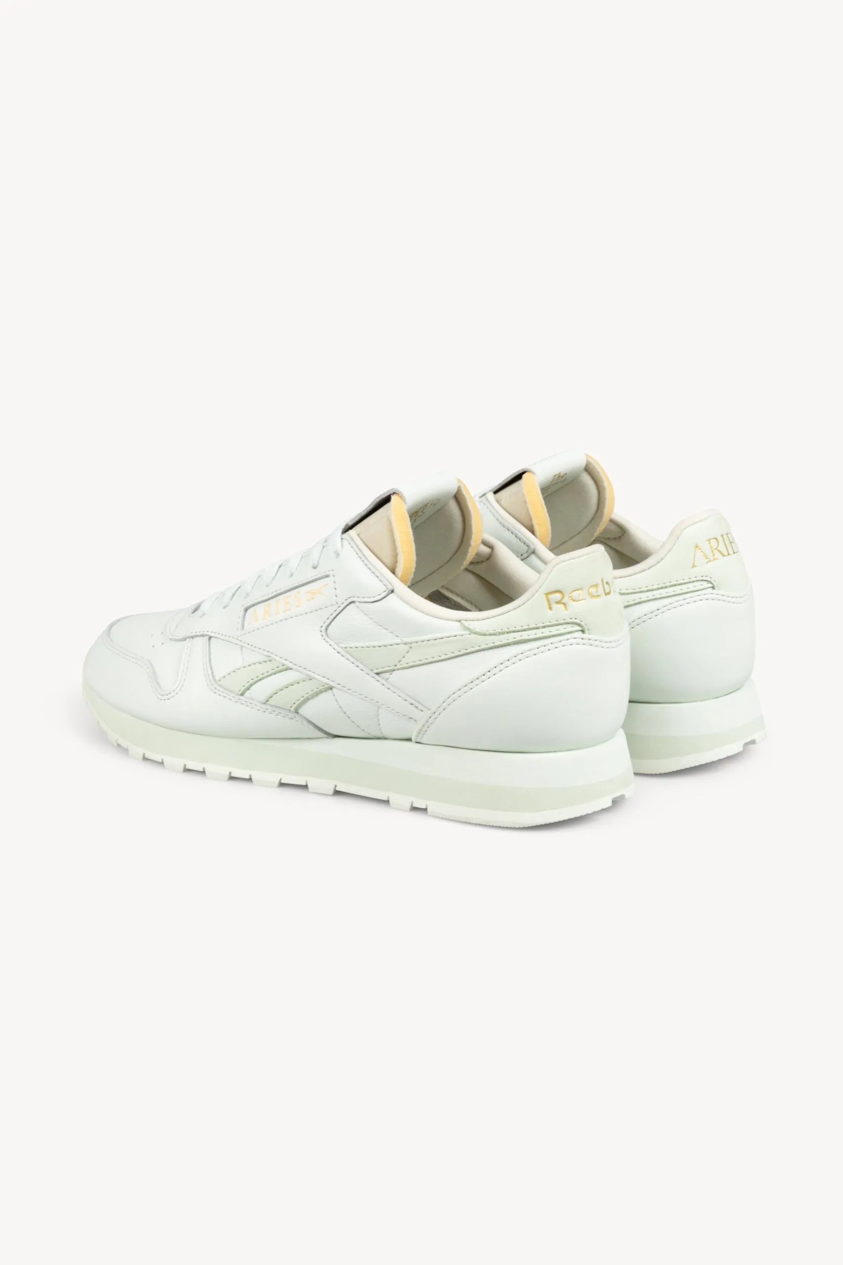 Aries collaboration with Reebok Classic sneakers