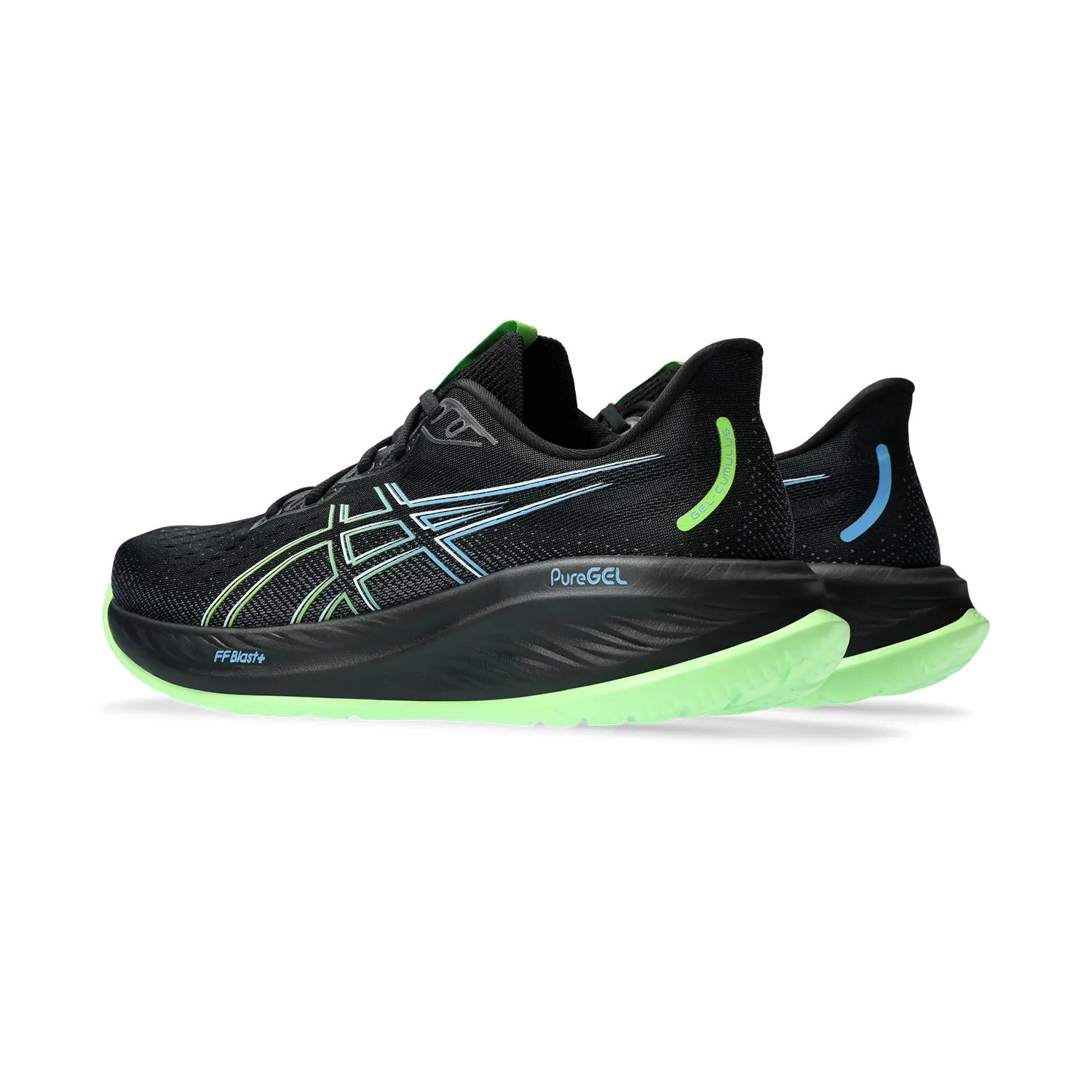 ASICS Gel Cumulus 26 - Black/Electric Lime - Buy Now