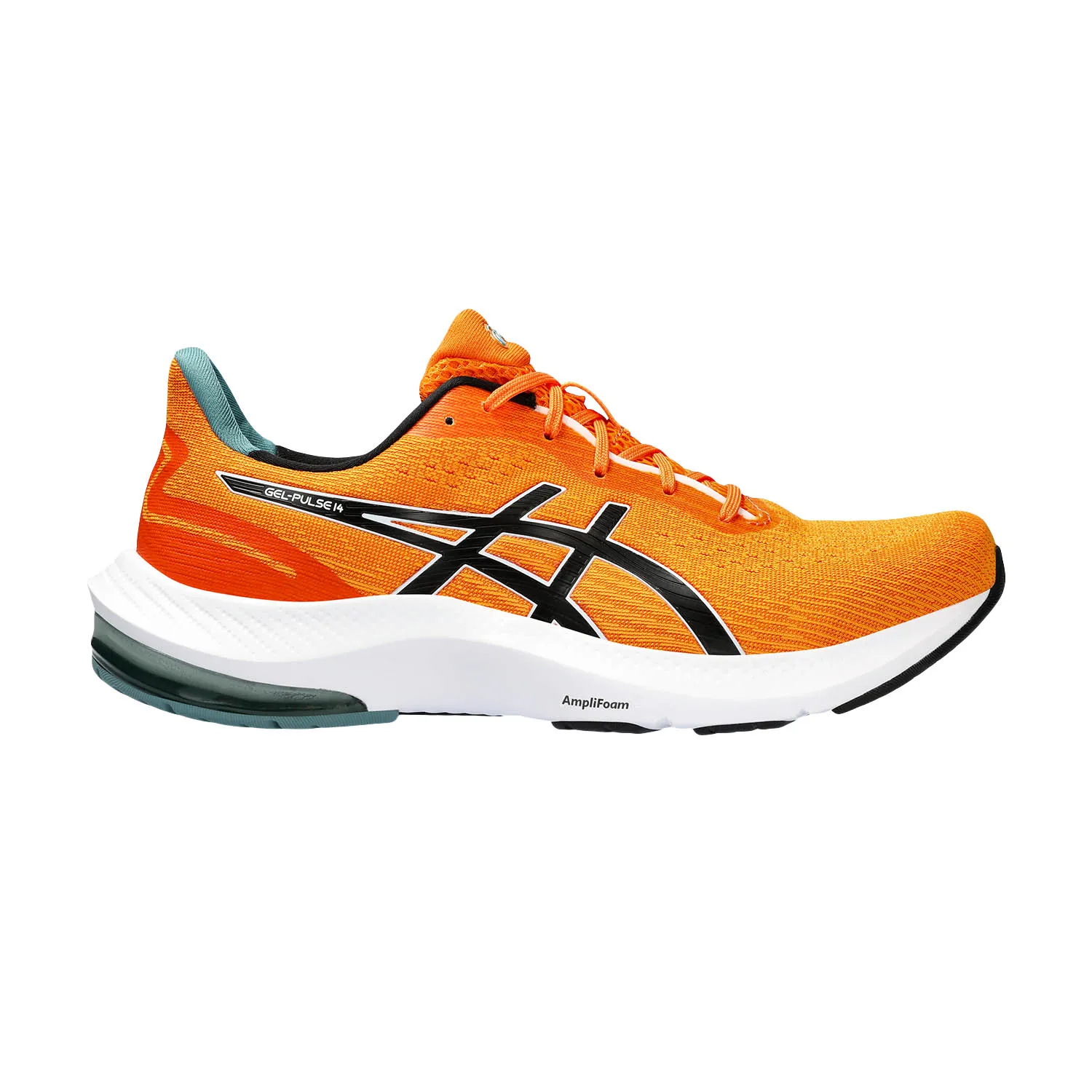 Asics Gel Pulse 14 Bright Orange Black camera-description