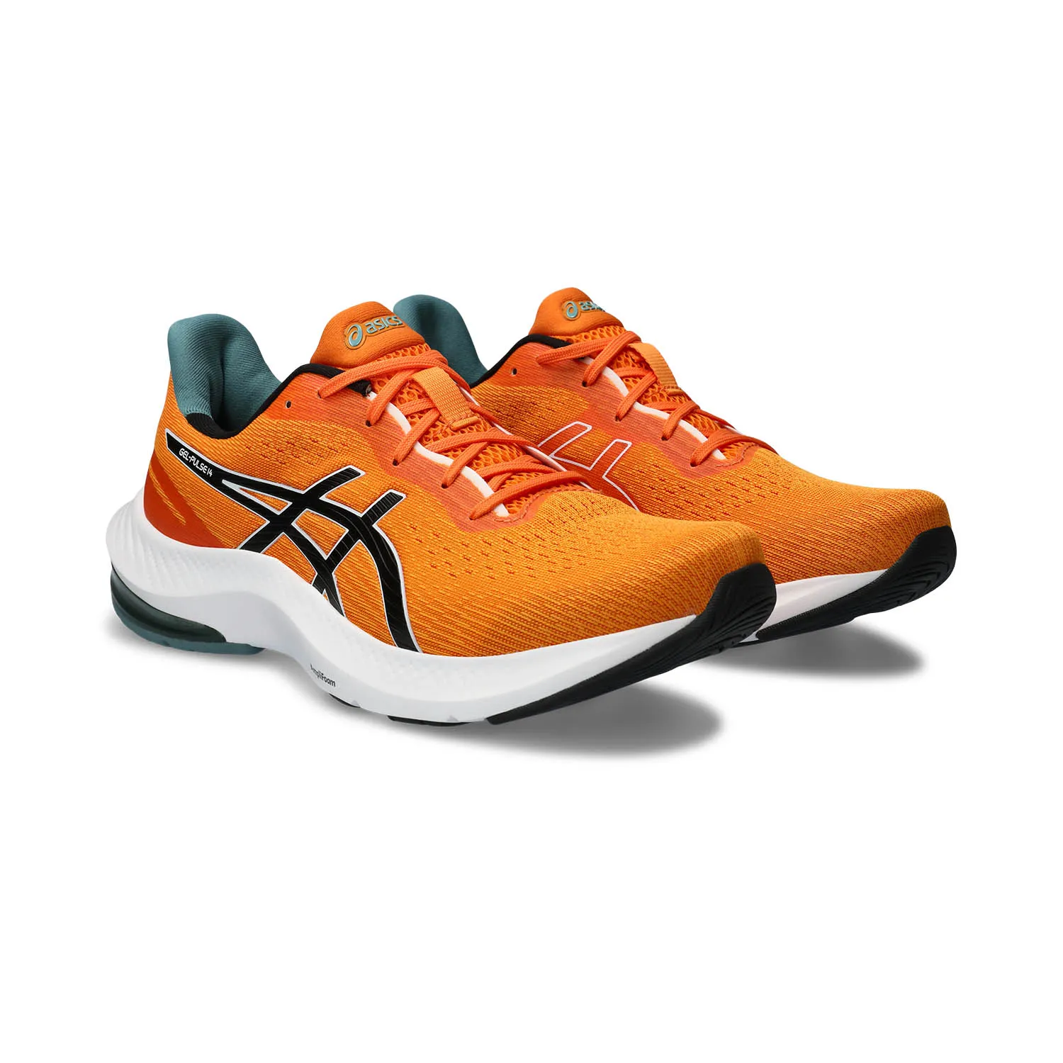 Asics Gel Pulse 14 Bright Orange Black camera-description