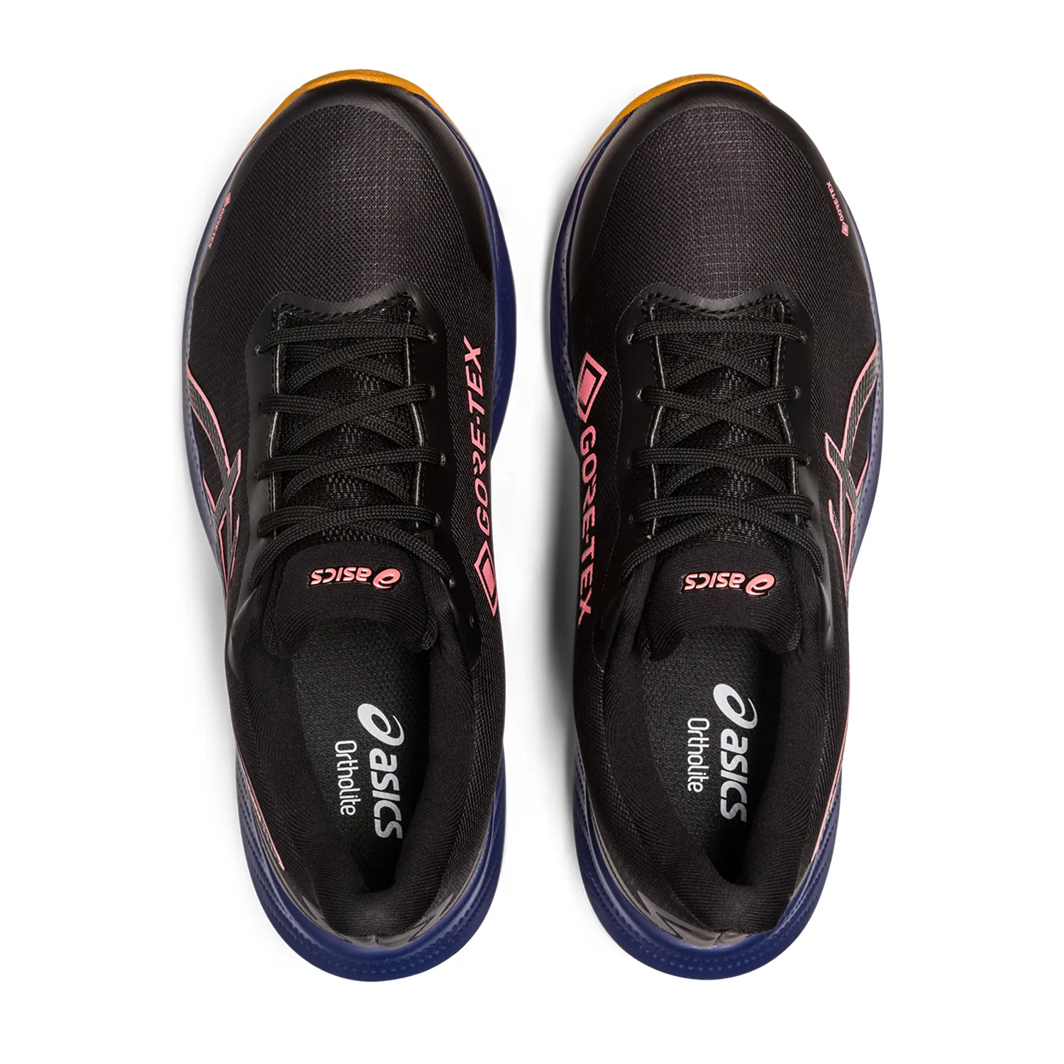 Asics Gel Pulse 14 GTX Black Papaya running shoes.