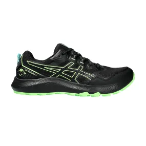 Asics Gel Sonoma 7 Black Illuminate Green running shoes.