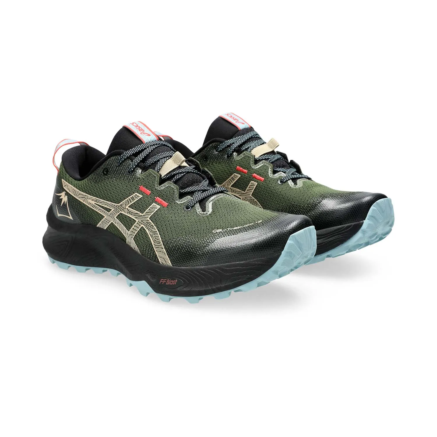 Asics Gel Trabuco 12 Green/Feather running shoes