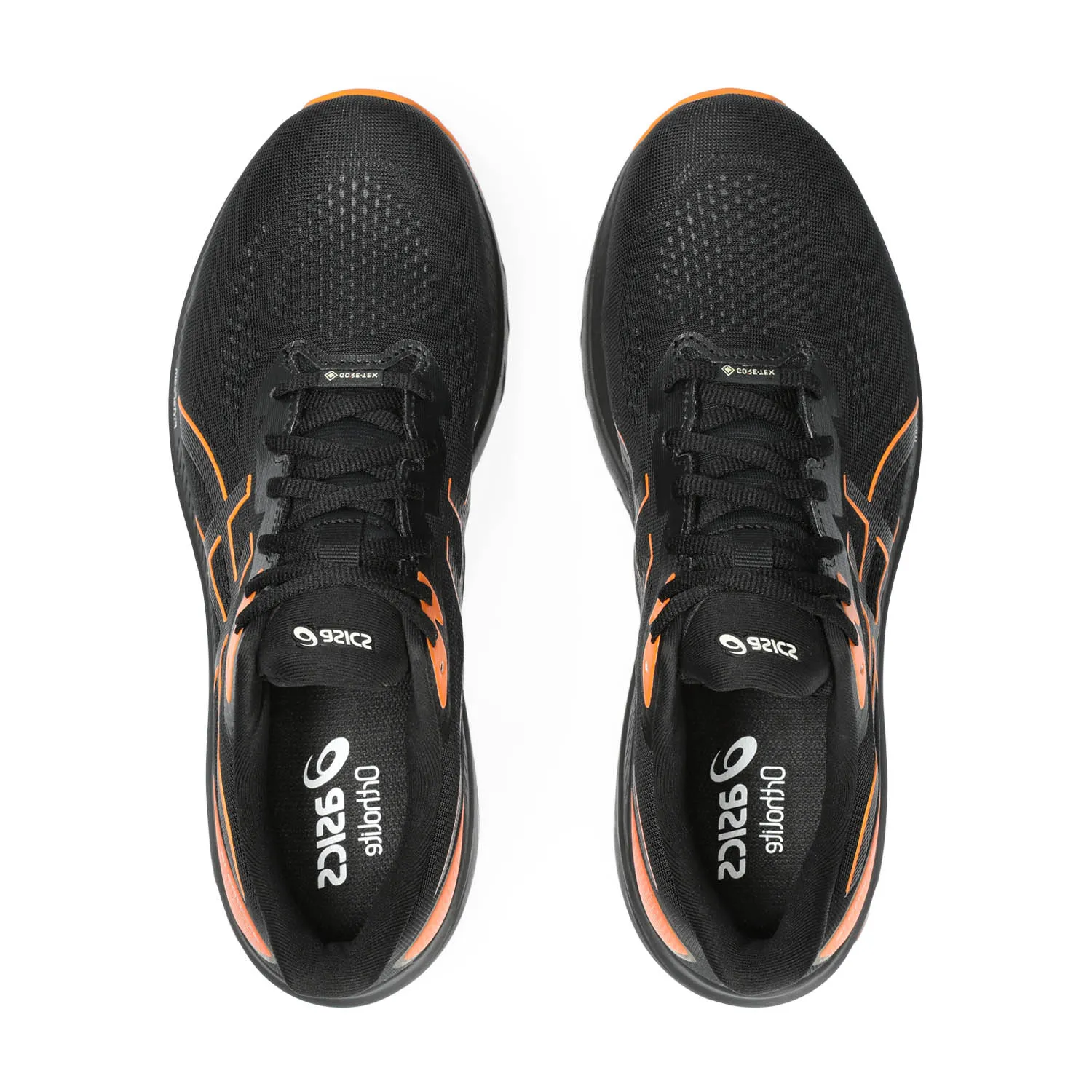 Asics GT 1000 12 GTX Black Bright Orange Running Shoes