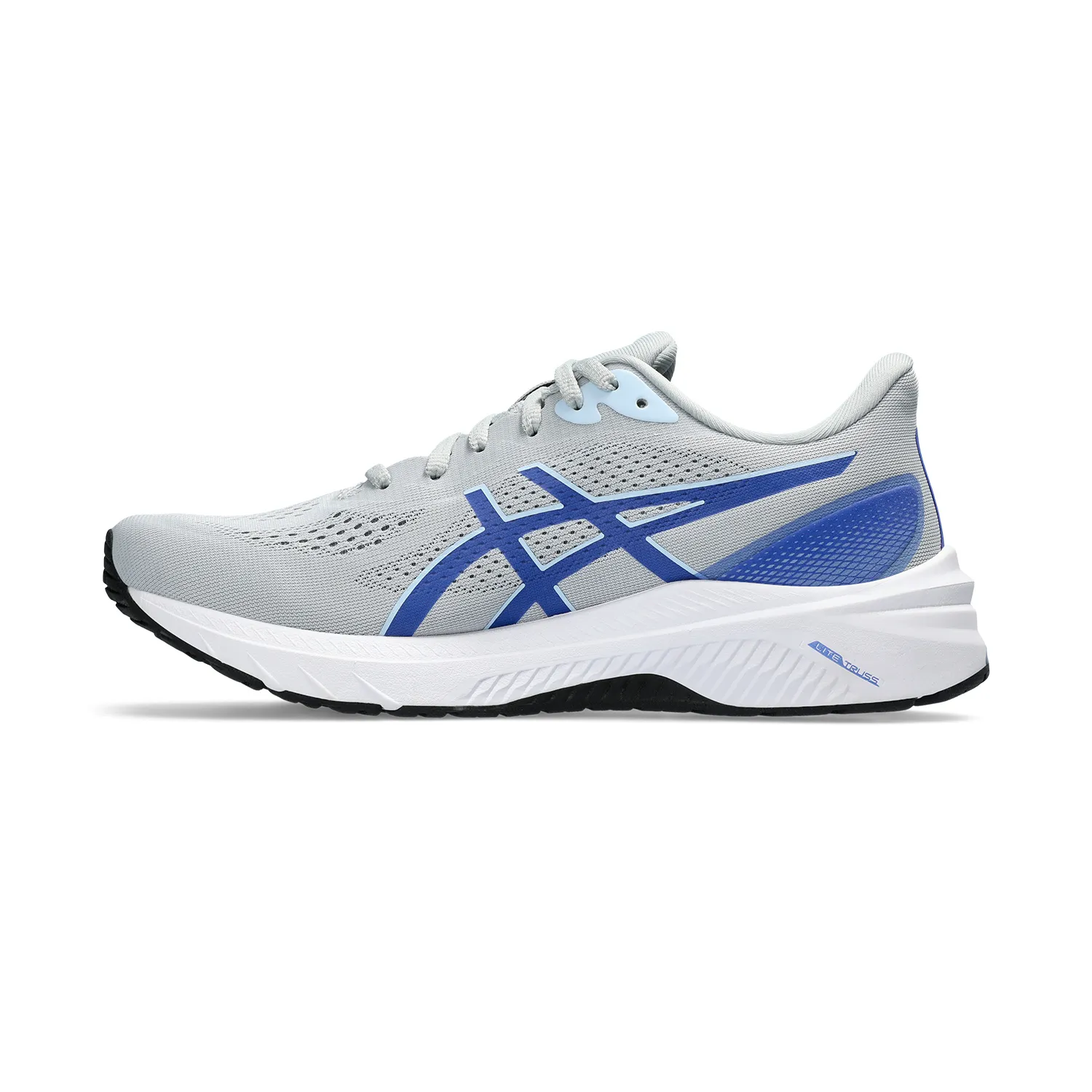 Asics GT 1000 12 Piedmont Grey/Light Blue running shoes.