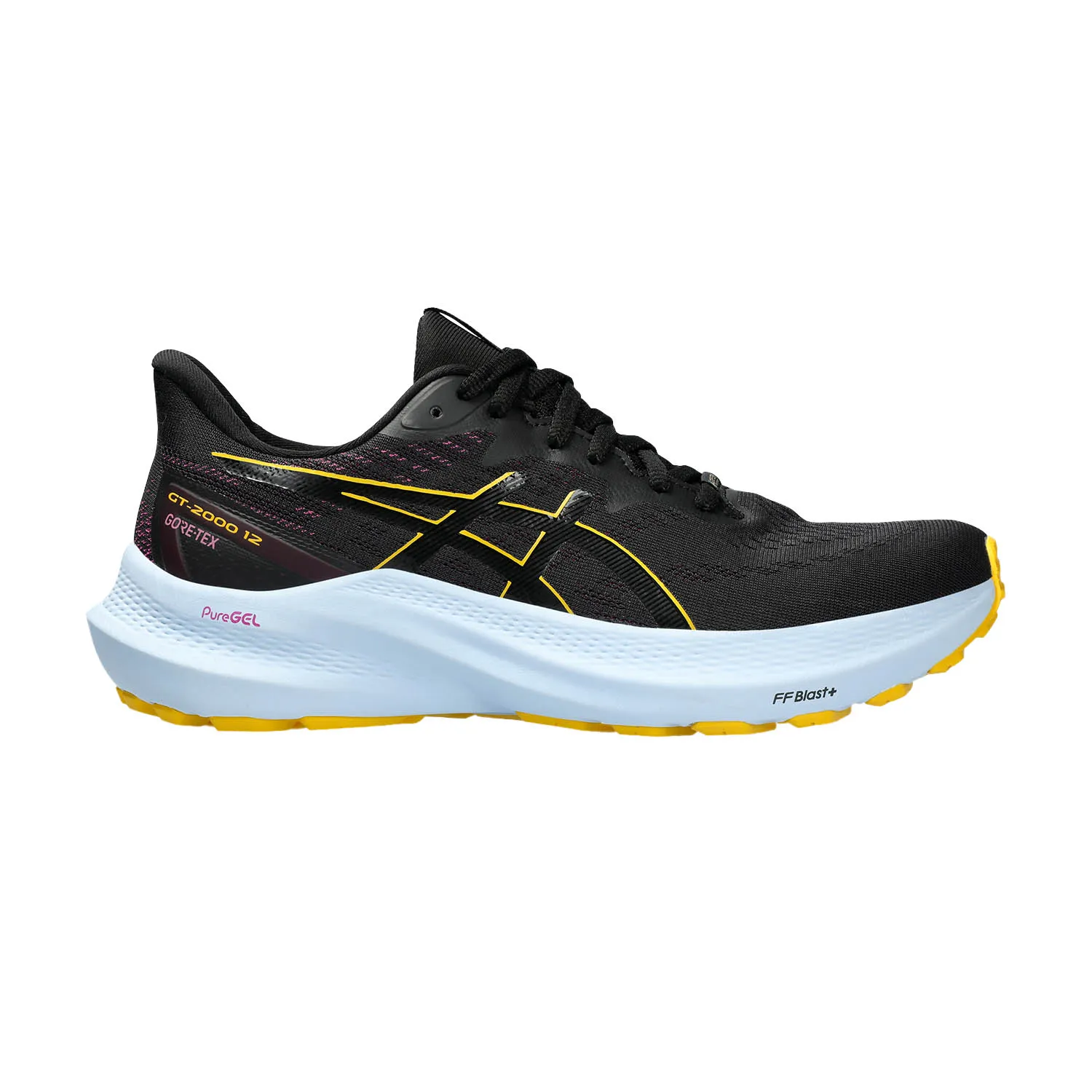 Asics GT 2000 12 GTX Black Saffron running shoes