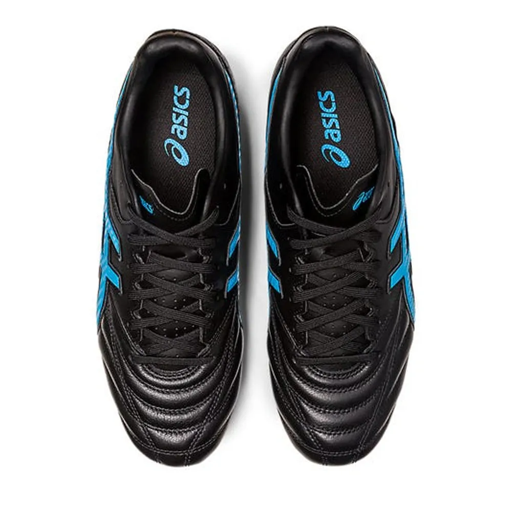 Asics Lethal Flash IT 2 FG Football Boots - Black/Blue - Buy Now.